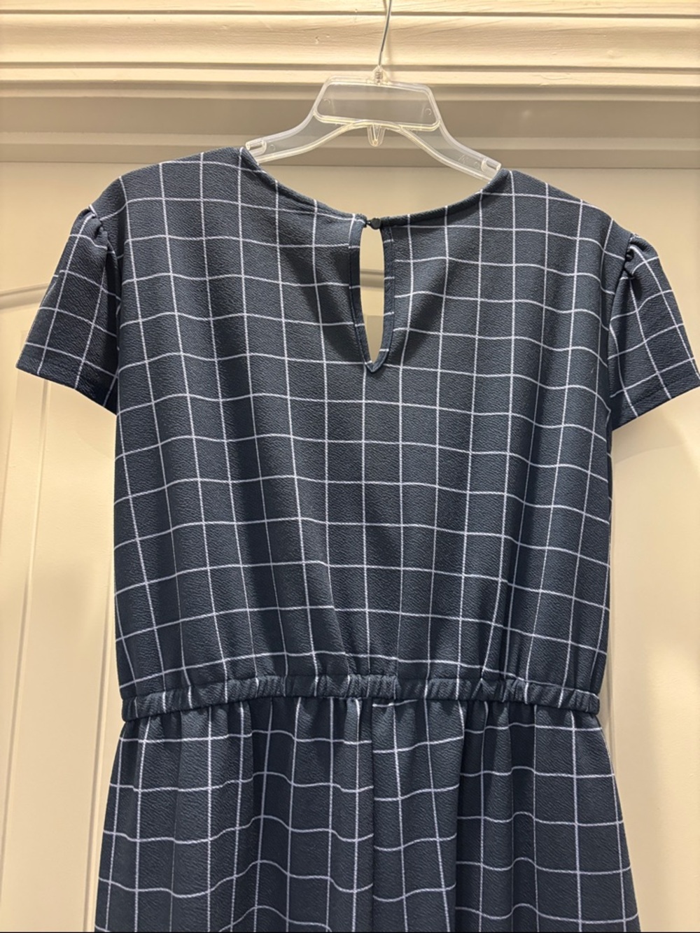 LuLaRoe Karen Jumpsuit 2XL Blue White Flattering - Picture 8 of 9
